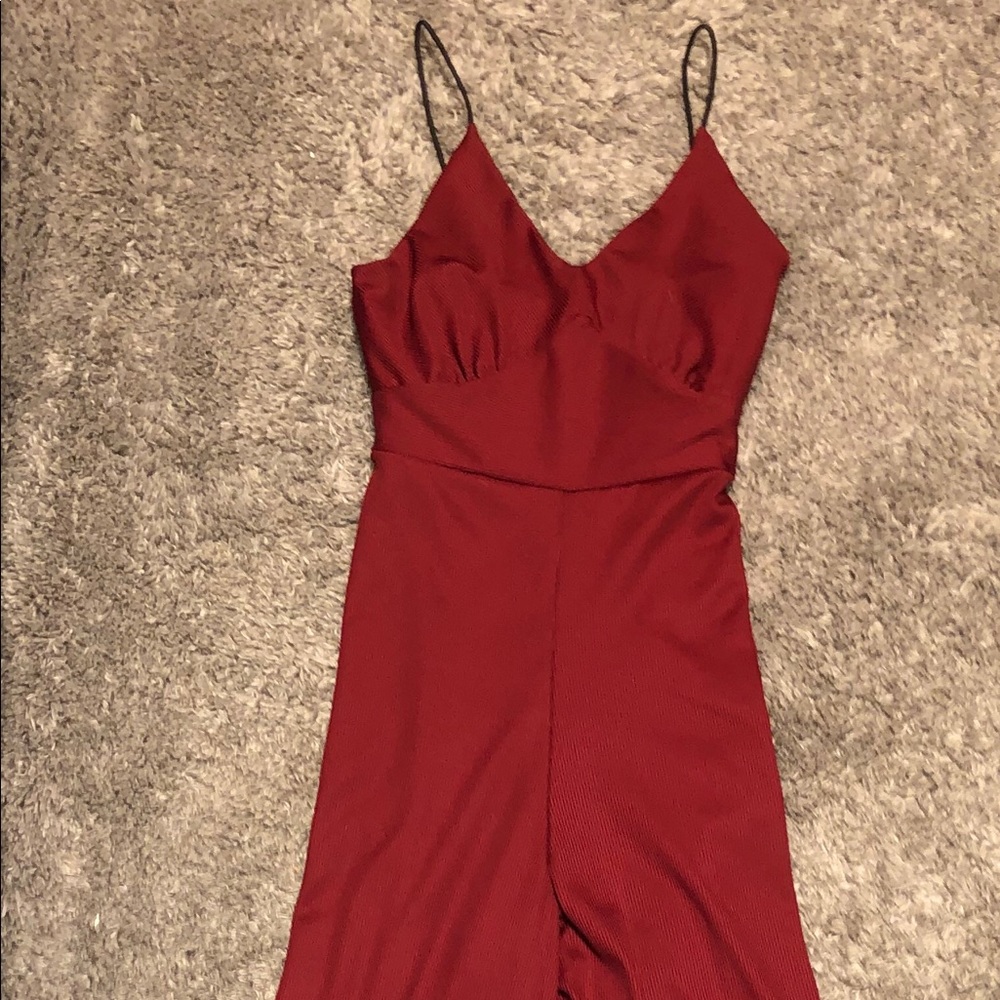 Maroon Jumpsuit